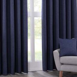 Crofton Navy Eyelet Curtain 229 x 229cm - Divante - Wilko - thumbnail 7