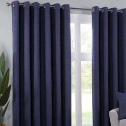 Crofton Navy Eyelet Curtain 229 x 229cm - Divante - Wilko - thumbnail 6