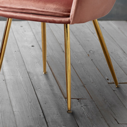 Lara Set of 2 Vintage Pink Dining Chair - LPD Home - Wilko - thumbnail 4