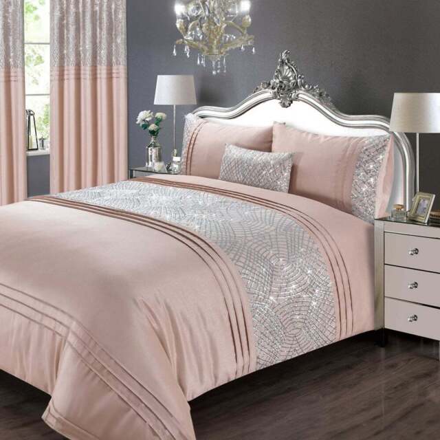 Rapport Home Charleston King Size Blush Duvet Set - Pink - Wilko - image 1