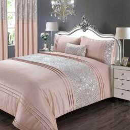 Rapport Home Charleston King Size Blush Duvet Set - Pink - Wilko - thumbnail 1