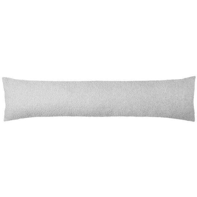 furn. Malham Dove Shearling Draught Excluder - Size: 20 x 92 x 10cm - White - Wilko - image 1