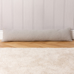 furn. Malham Dove Shearling Draught Excluder - Size: 20 x 92 x 10cm - White - Wilko - thumbnail 3