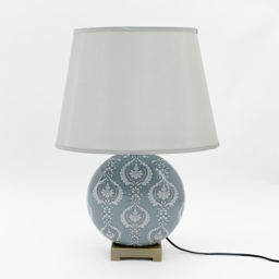 Acacia Home Grey Linen Shade Table Lamp - Size: 42 x 28 x 11cm - Wilko - thumbnail 4