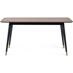 Julian Bowen Findlay Rectangular Table with Set of 4 Blue Luxe Chairs - Size: 4 Seater - Brown - Wilko - thumbnail 6