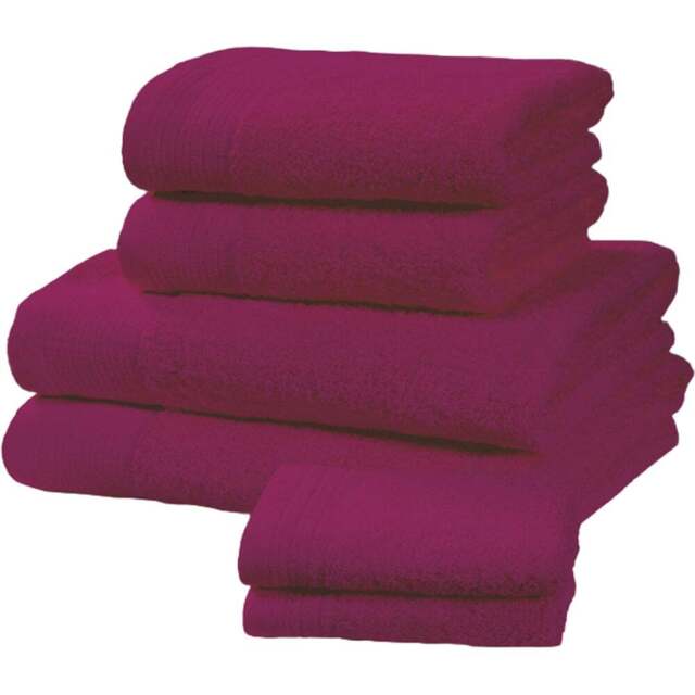 Rapport Home Chatsworth Super Soft 600gsm Combed Cotton Purple Face Towel - Wilko - image 1