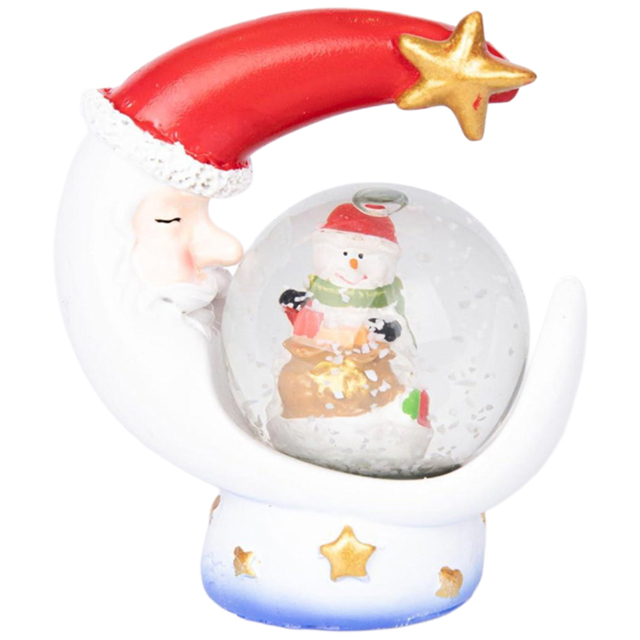 Shatchi Christmas Mini Snowglobe Water Ball Snow Dome Base - Size: 7 x 5.5 x 5.5cm - Multi - Wilko - image 1