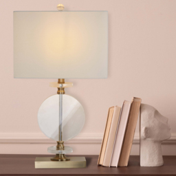 Lighting Collection Davis White Linen Shade Antique Brass Table Lamp - Size: 52 x 25 x 37cm - Antique Antique Brass and Clear - Wilko - thumbnail 3