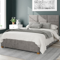 Aspire Caine Super King Silver Firenze Velour Ottoman Bed - Aspire Beds - Wilko - thumbnail 1