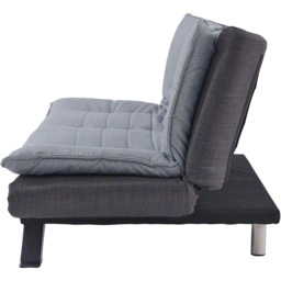 Home Detail Michigan 2 Seater Grey and Charcoal Fabric Sofa Bed - Wilko - thumbnail 5