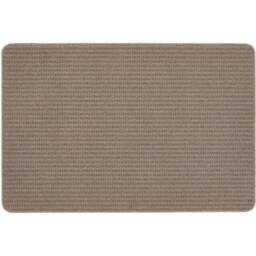 My Mat Mink Sculptured Waffle Texture Washable Rug 80 x 120cm - Brown - Wilko