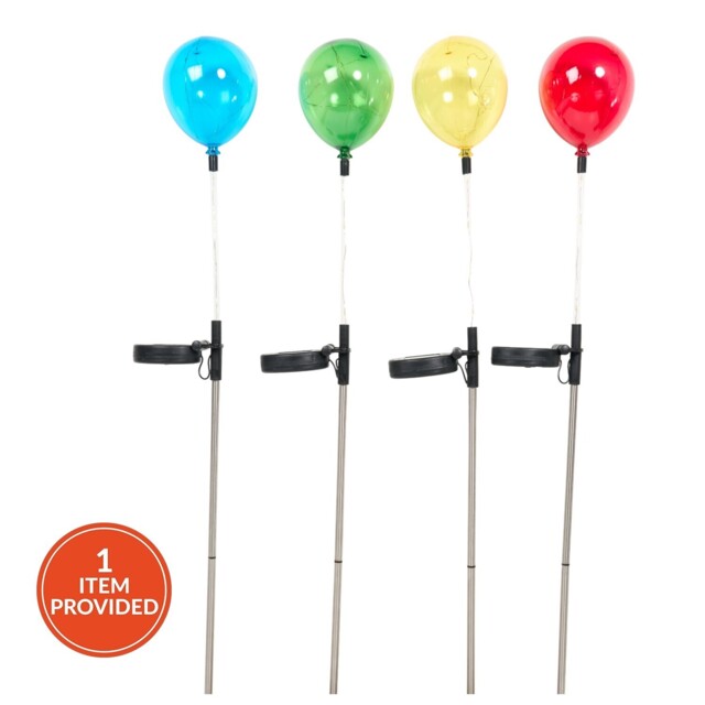 Solar Balloon Shaped Stake Light - Wilko - image 1