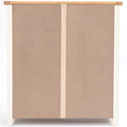 Trevi 4 Drawer Off White Chest of Drawers with Brass Knobs - Wilko - thumbnail 7
