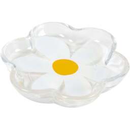 Daisy Glass Soap Dish Clear - Wilko - thumbnail 1