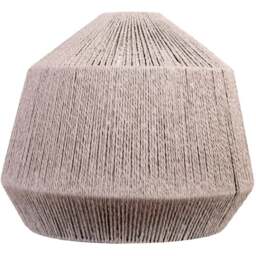 ValueLights Riad Grey Rope Ceiling Pendant Lamp Shade - Size: 37.5 x 45 x 45cm - Wilko