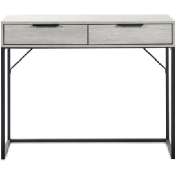 Julian Bowen Bali 2 Drawer Grey Oak Dressing Table - Wood - Wilko - thumbnail 4