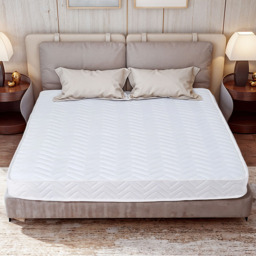 Living and Home Double Cooling Gel Memory Foam Mattress with Spring Support - White - Wilko - thumbnail 3