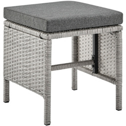 Home Detail Roma 7 Seater Dark Grey Rattan Sofa Set with Cover - Wilko - thumbnail 6