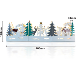 Xmas Haus LED Festive Village Decoration - Size: 12.8 x 16 x 14.2cm - White - Wilko - thumbnail 5