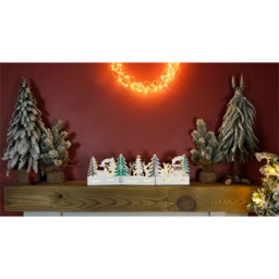 Xmas Haus LED Festive Village Decoration - Size: 12.8 x 16 x 14.2cm - White - Wilko - thumbnail 4