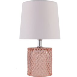 Lilly Pink Table Lamp - Size: 18 x 30 x 18 - Wilko