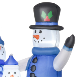 Everglow LED Inflatable Christmas Snowman Family Decoration 3.9ft - Size: 4ft - White - Wilko - thumbnail 5