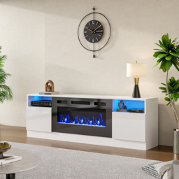 Living and Home 12 Mood Light Colour White TV Stand Surround Set Electric Fireplace 36 inch - Size: 58.5 x 178 x 35 cm - Wilko - thumbnail 7
