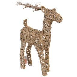 LED Rattan Reindeer Standing DecorationBrown - Amber Charm - Wilko - thumbnail 3