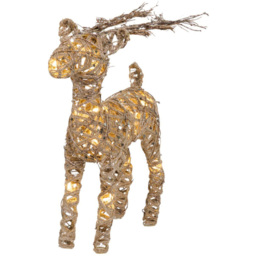 LED Rattan Reindeer Standing DecorationBrown - Amber Charm - Wilko - thumbnail 5