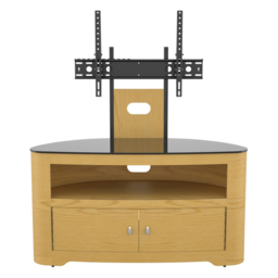 AVF Affinity Blenheim Oak Mount Curved TV Unit - Size: 44.3 x 100 x 122.6cm - Wood - Wilko - thumbnail 5