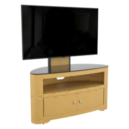 AVF Affinity Blenheim Oak Mount Curved TV Unit - Size: 44.3 x 100 x 122.6cm - Wood - Wilko - thumbnail 4