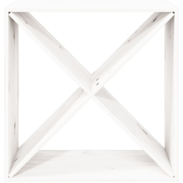 vidaXL 4 Shelf White Freestanding Wine Cabinet - Size: 62 x 62 x 25cm - Wilko - thumbnail 5