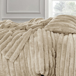 Velosso Double Beige Jumbo Cord Duvet Set - Wilko - thumbnail 3