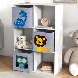 Tommy Toys 3 Fabric Drawer 3 Shelf White Toy Organiser - Wilko