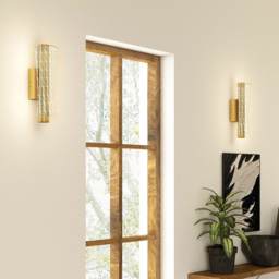 HOMCOM Gold Tone Modern Geometric LED Wall Light 2 Pack - Size: 16 x 30 x 36cm - Wilko - thumbnail 6