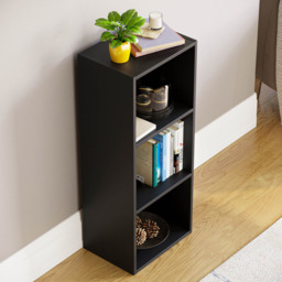 VIDA DESIGNS Oxford 3 Cube Black Bookcase - Size: 3 Shelf - Wilko - thumbnail 5