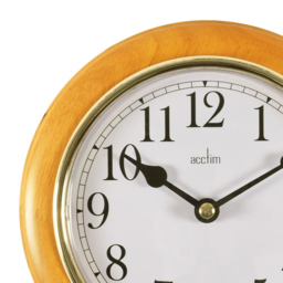 Acctim Maine Cherry Wood Round Wall Clock 20cm - Size: 4 x 20 x 20cm - Brown - Wilko - thumbnail 3
