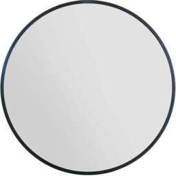 The Fenestra Black Metal Wall Mirror 100 x 100cm - MirrorOutlet - Wilko