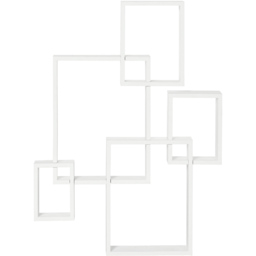Portland White Wall Mounted Floating Shelf - Size: 51 x 15 x 43cm - Wilko - thumbnail 1