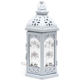 Shatchi White LED Lantern Christmas Decoration - Size: 22 x 6 x 5cm - Wilko - thumbnail 3