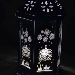 Shatchi White LED Lantern Christmas Decoration - Size: 22 x 6 x 5cm - Wilko - thumbnail 5