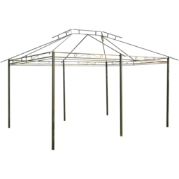 Outsunny 4 x 3m 2-Tier Grey Gazebo Shelter with Curtains - Size: 280 x 400 x 300cm - Wilko - thumbnail 4