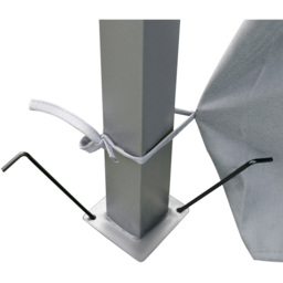 Outsunny 4 x 3m 2-Tier Grey Gazebo Shelter with Curtains - Size: 280 x 400 x 300cm - Wilko - thumbnail 5