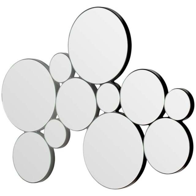 Yearn Bloom Small Decoration Mirror 61 x 81cm - Black - Wilko - image 1