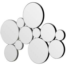 Yearn Bloom Small Decoration Mirror 61 x 81cm - Black - Wilko