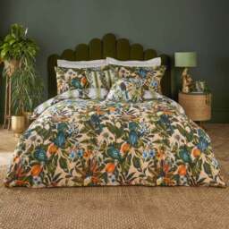 furn. Leilani King Size Multicolour Printed Floral Duvet Set - Wilko