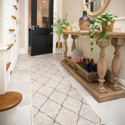 Kukoon Beige Grey Trellis Modern Abstract Rug 60 x 240cm - Cream - Wilko - thumbnail 4