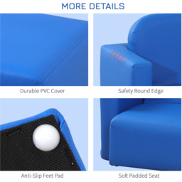 Tommy Toys 2 in 1 Blue Kids Mini Table and Armchair Set - Wilko - thumbnail 6