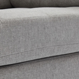Living and Home Grey Linen Mid-Century Armchair with Armrest Pillows - Size: 81 x 83 x 73cm - Wilko - thumbnail 7