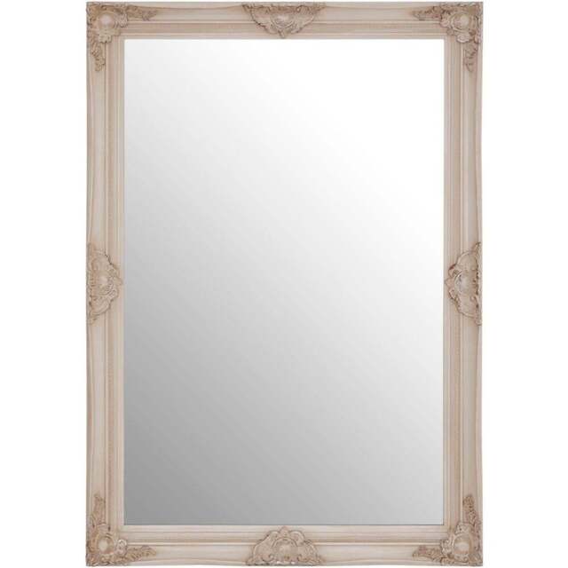 Premier Housewares Antonio White Wall Mirror 74 x 104cm - Size: 104 x 74cm - Wilko - image 1